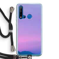 CaseCompany Sunset pastel: Huawei P20 Lite (2019) Transparant Hoesje met koord