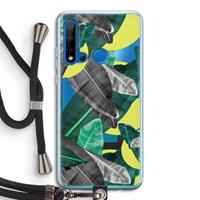 CaseCompany Fantasie jungle: Huawei P20 Lite (2019) Transparant Hoesje met koord