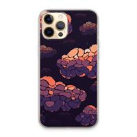 CaseCompany Patroon Wolken: iPhone 13 Pro Max Transparant Hoesje