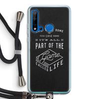 CaseCompany Life: Huawei P20 Lite (2019) Transparant Hoesje met koord