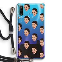 CaseCompany Ugly Cry Call: Huawei P30 Lite Transparant Hoesje met koord