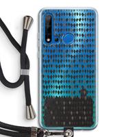 CaseCompany Crazy shapes: Huawei P20 Lite (2019) Transparant Hoesje met koord