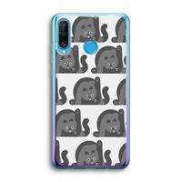 CaseCompany Cats: Huawei P30 Lite Transparant Hoesje