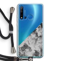 CaseCompany Onweer: Huawei P20 Lite (2019) Transparant Hoesje met koord