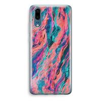 CaseCompany Electric Times: Huawei P20 Transparant Hoesje