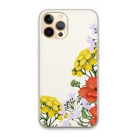 CaseCompany Wilde bloemen: iPhone 13 Pro Max Transparant Hoesje