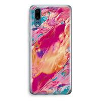 CaseCompany Pastel Echoes: Huawei P20 Transparant Hoesje
