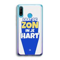 CaseCompany Laat de zon in je hart: Huawei P30 Lite Transparant Hoesje