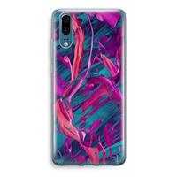 CaseCompany Pink Clouds: Huawei P20 Transparant Hoesje