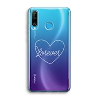 CaseCompany Forever heart pastel: Huawei P30 Lite Transparant Hoesje