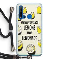 CaseCompany Lemonade: Huawei P20 Lite (2019) Transparant Hoesje met koord