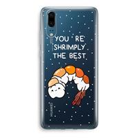 CaseCompany You're Shrimply The Best: Huawei P20 Transparant Hoesje