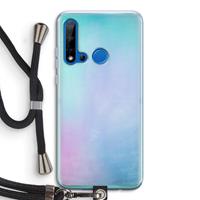 CaseCompany mist pastel: Huawei P20 Lite (2019) Transparant Hoesje met koord