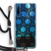 CaseCompany Geometrisch patroon: Huawei P20 Lite (2019) Transparant Hoesje met koord