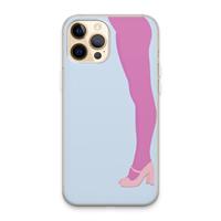 CaseCompany Pink panty: iPhone 13 Pro Max Transparant Hoesje