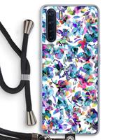 CaseCompany Hibiscus Flowers: Oppo A91 Transparant Hoesje met koord