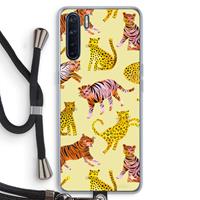 CaseCompany Cute Tigers and Leopards: Oppo A91 Transparant Hoesje met koord