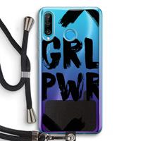 CaseCompany Girl Power #2: Huawei P30 Lite Transparant Hoesje met koord