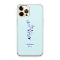 CaseCompany Bloom with grace: iPhone 13 Pro Max Transparant Hoesje
