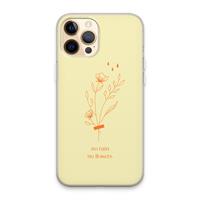 CaseCompany No rain no flowers: iPhone 13 Pro Max Transparant Hoesje
