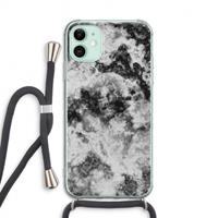 CaseCompany Onweer: iPhone 11 Transparant Hoesje met koord