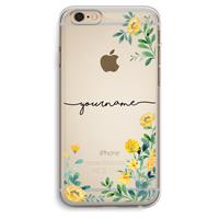 CaseCompany Gele bloemen: iPhone 6 Plus / 6S Plus Transparant Hoesje
