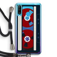 CaseCompany Here's your tape: Huawei P30 Lite Transparant Hoesje met koord