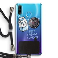 CaseCompany Best Friend Forever: Huawei P30 Lite Transparant Hoesje met koord