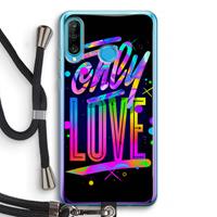 CaseCompany Only Love: Huawei P30 Lite Transparant Hoesje met koord