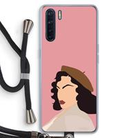 CaseCompany Confidence: Oppo A91 Transparant Hoesje met koord