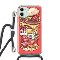 CaseCompany Diet Coke Please: iPhone 11 Transparant Hoesje met koord