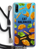 CaseCompany Eat Balanced: Huawei P30 Lite Transparant Hoesje met koord