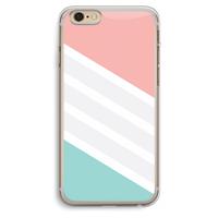 CaseCompany Strepen pastel: iPhone 6 Plus / 6S Plus Transparant Hoesje