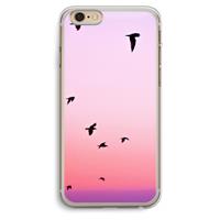 CaseCompany Fly away: iPhone 6 Plus / 6S Plus Transparant Hoesje