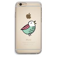 CaseCompany Birdy: iPhone 6 Plus / 6S Plus Transparant Hoesje
