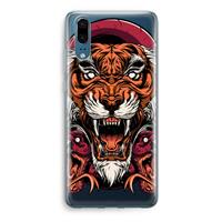 CaseCompany Tiger and Rattlesnakes: Huawei P20 Transparant Hoesje