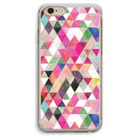 CaseCompany Gekleurde driehoekjes: iPhone 6 Plus / 6S Plus Transparant Hoesje