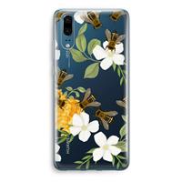 CaseCompany No flowers without bees: Huawei P20 Transparant Hoesje