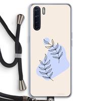CaseCompany Leaf me if you can: Oppo A91 Transparant Hoesje met koord