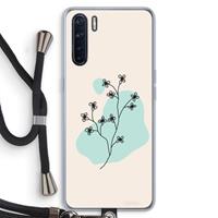 CaseCompany Love your petals: Oppo A91 Transparant Hoesje met koord