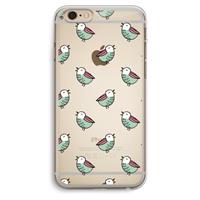CaseCompany Vogeltjes: iPhone 6 Plus / 6S Plus Transparant Hoesje