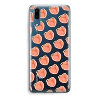 CaseCompany Just peachy: Huawei P20 Transparant Hoesje