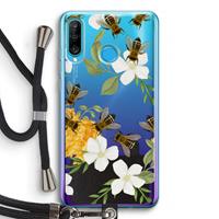 CaseCompany No flowers without bees: Huawei P30 Lite Transparant Hoesje met koord