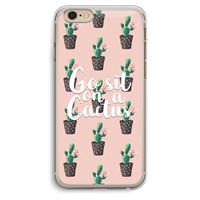 CaseCompany Cactus quote: iPhone 6 Plus / 6S Plus Transparant Hoesje