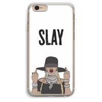 CaseCompany Slay All Day: iPhone 6 Plus / 6S Plus Transparant Hoesje
