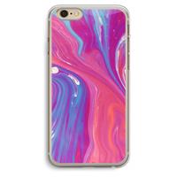 CaseCompany Paarse stroom: iPhone 6 Plus / 6S Plus Transparant Hoesje