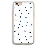CaseCompany Blauwe stippen: iPhone 6 Plus / 6S Plus Transparant Hoesje