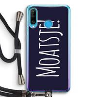 CaseCompany Moatsje!: Huawei P30 Lite Transparant Hoesje met koord