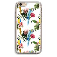 CaseCompany Kleurrijke papegaaien: iPhone 6 Plus / 6S Plus Transparant Hoesje