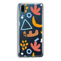 CaseCompany Abstract: Huawei P20 Transparant Hoesje